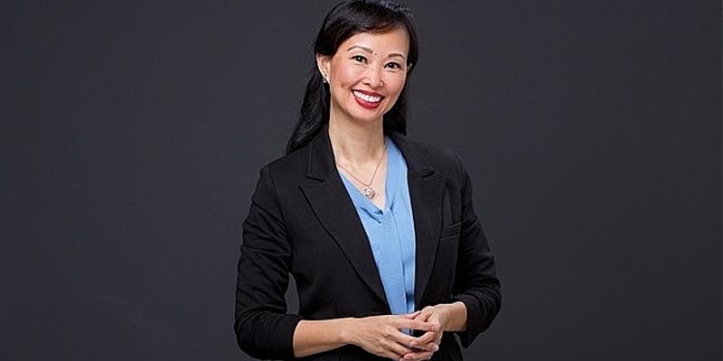 Chân dung doanh nhân CEO Thái Vân Linh đầy quyền lực và thần thái.